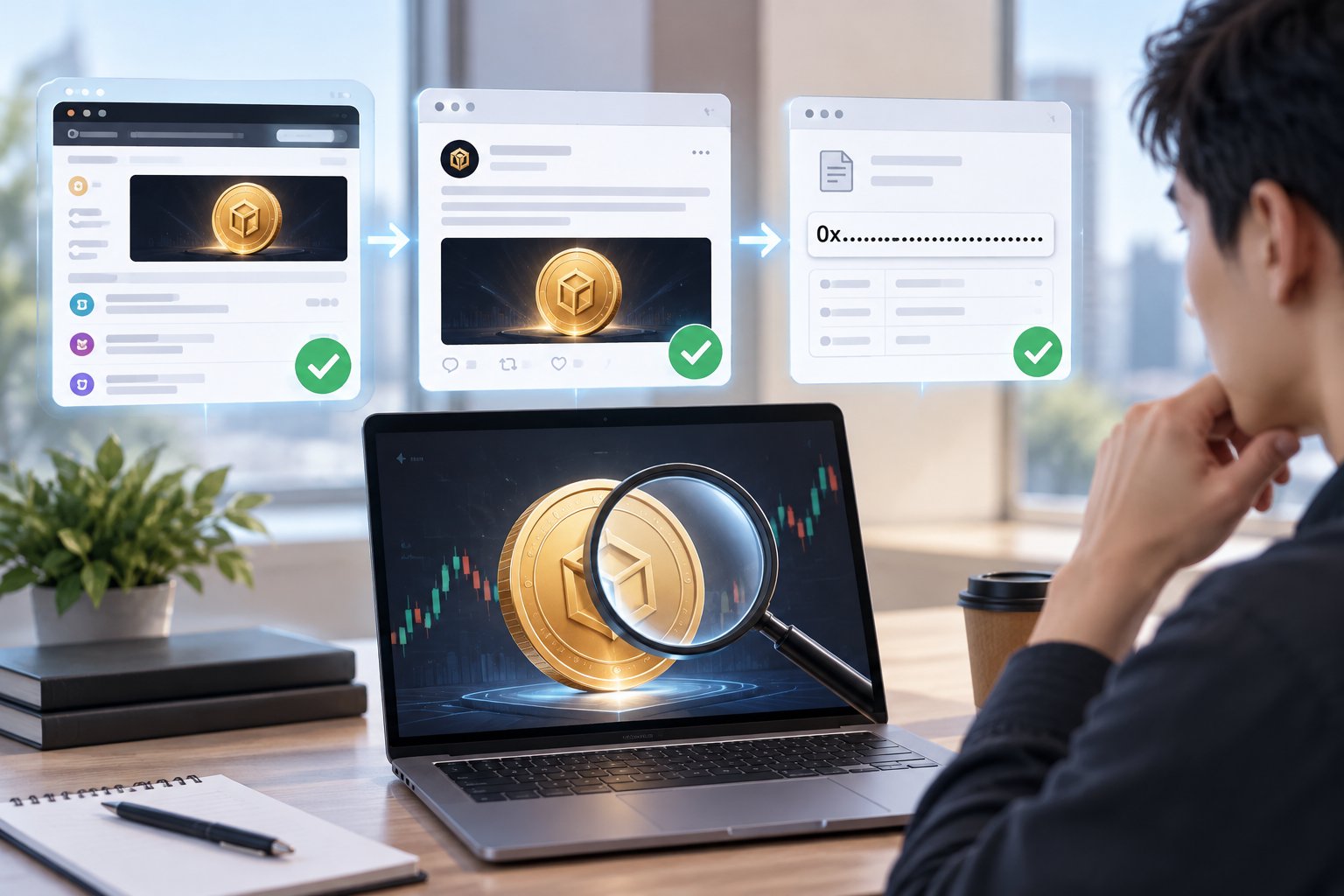 Ảnh minh hoạ: Cách kiểm tra tin niêm yết token, tránh listing giả