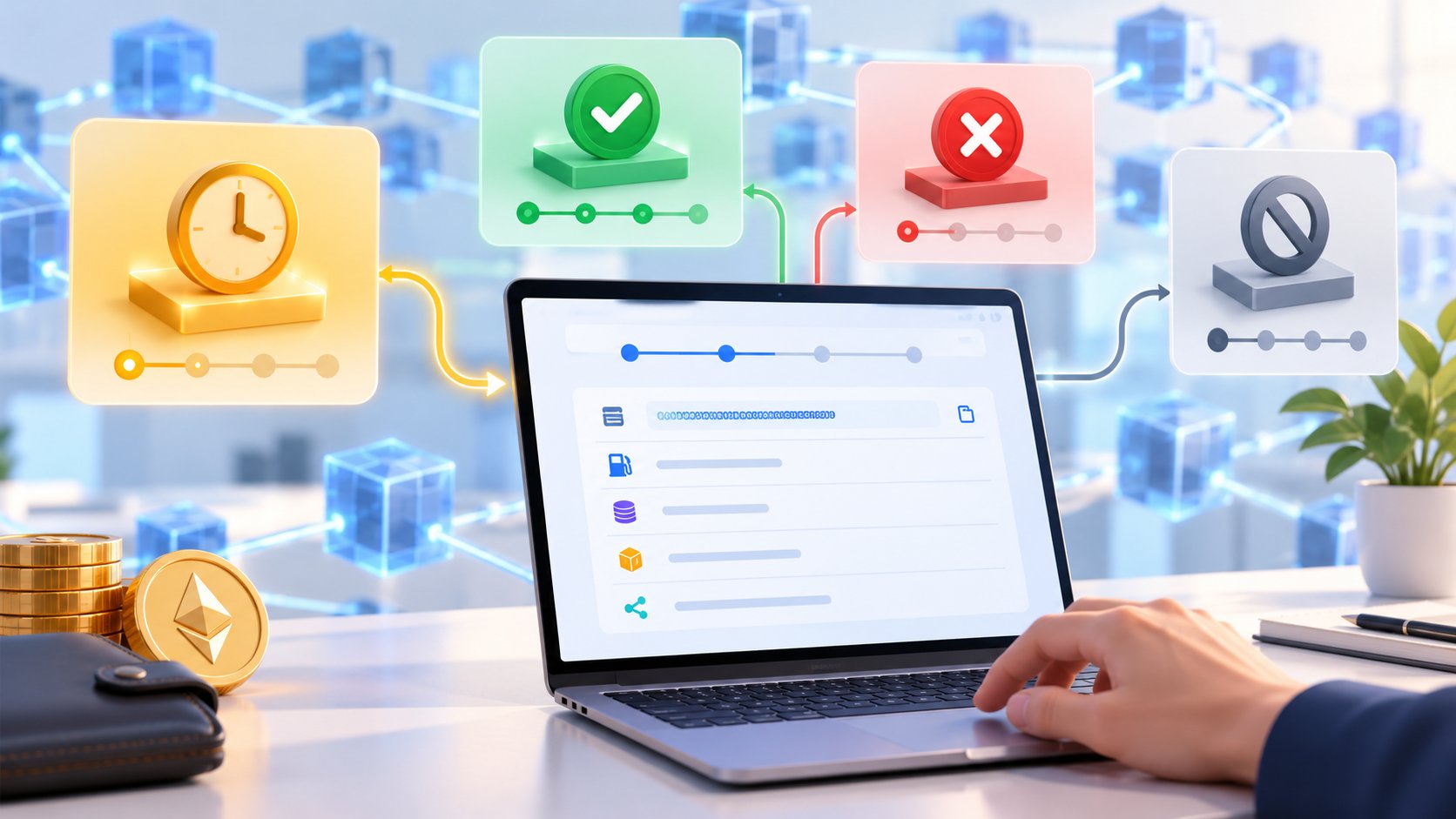 Ảnh minh hoạ: Giao dịch blockchain bị pending: Cách kiểm tra