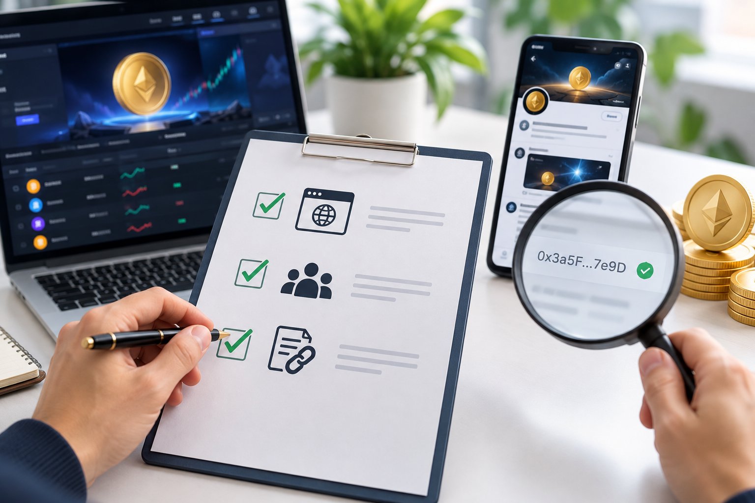 Ảnh minh hoạ: Cách kiểm tra tin niêm yết token, tránh listing giả
